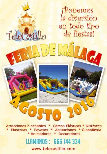 castillos hinchables Feria Malaga