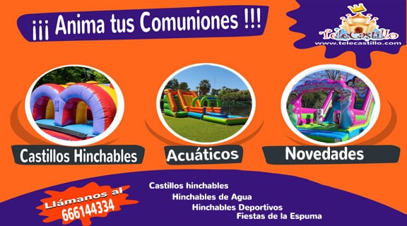 Alquiler castillos hinchables Comuniones